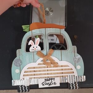 Easter Bunny Truck Hanging Decor